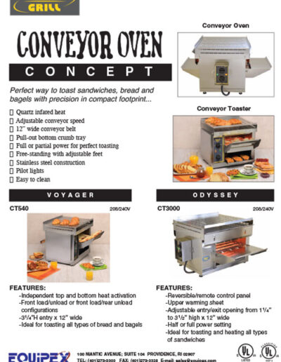 Equipex Conveyor Ovens
