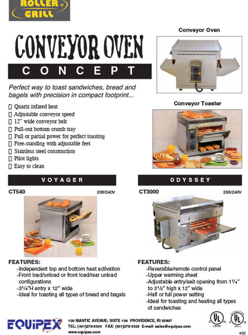 Equipex Conveyor Ovens
