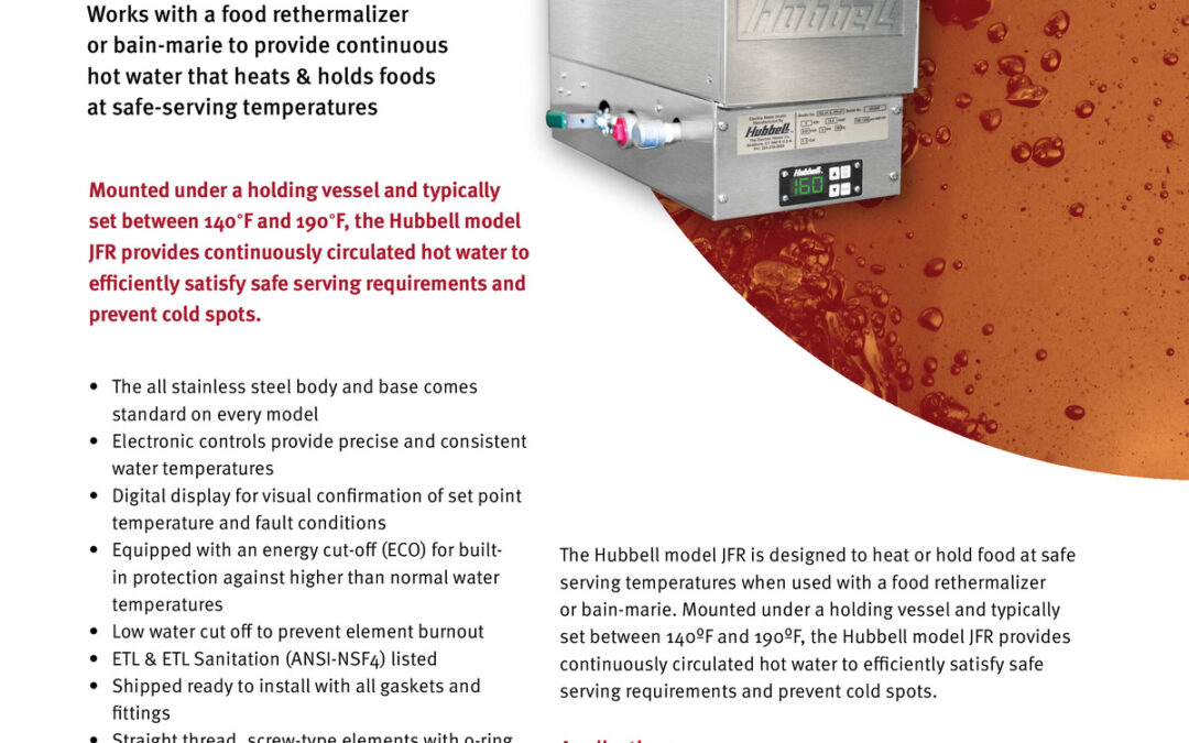 Hubbell Food Rethermalizer/ Bain-Marie Heater