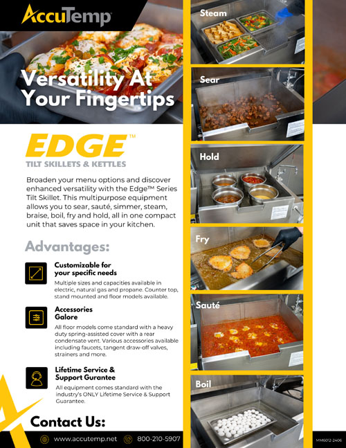 AccuTemp Edge Series Tilt Skillets
