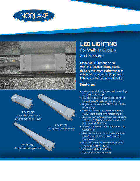 Norlake Walk-In LED Lighting