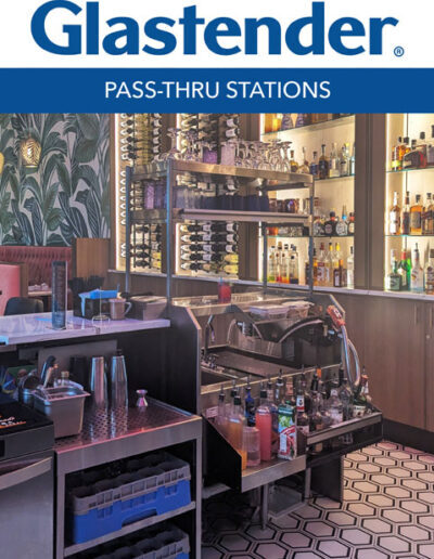 Glastender Pass-Thru Cocktail Stations